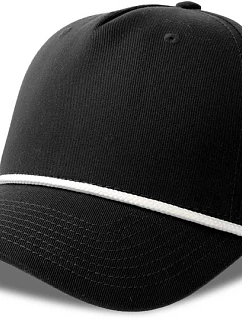 Atlantis Headwear Paka 5 panelová baseballová kšiltovka 33.0298 black/white