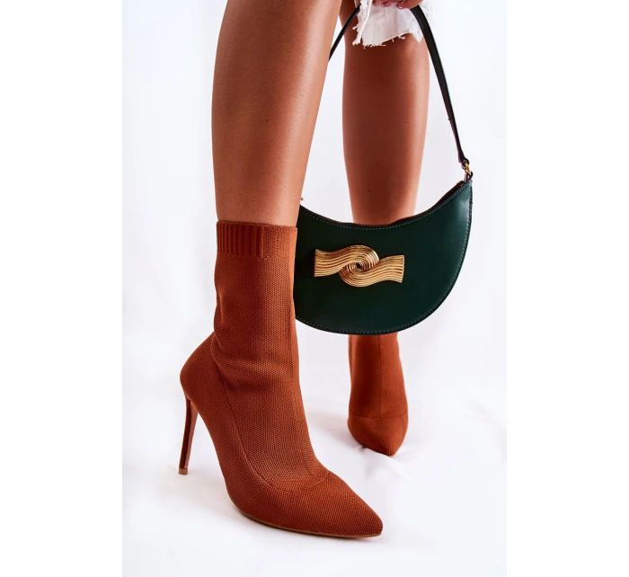 Dámské Vysoké Kozačky S Na Podpatku Camel model 21592932 - Boto