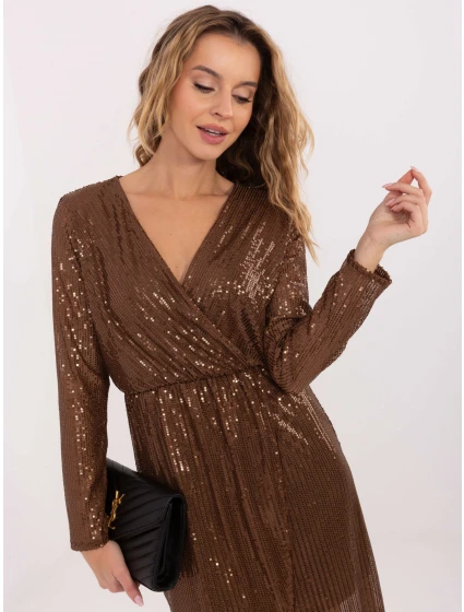 Sukienka MI SK model 21757349 brązowy - FPrice