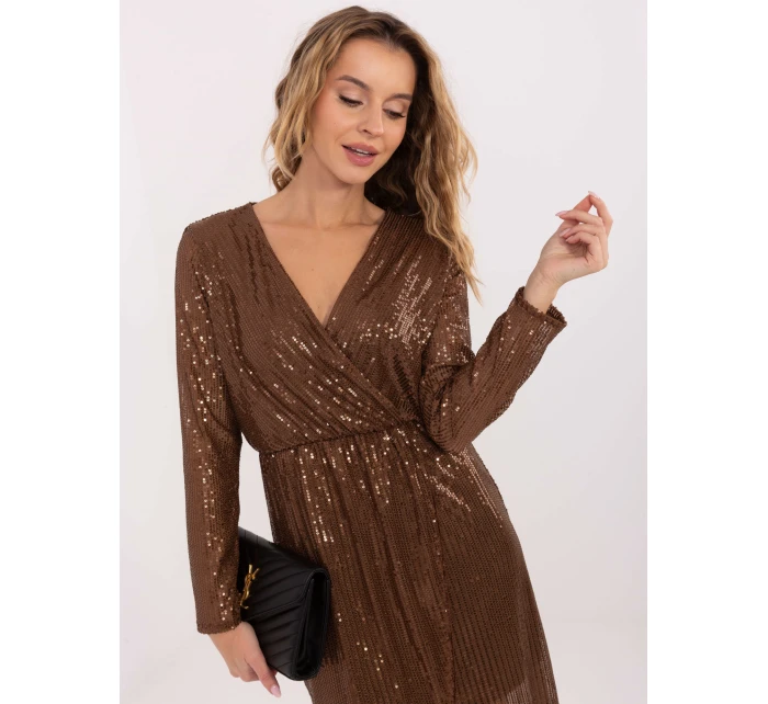 Sukienka MI SK model 21757349 brązowy - FPrice