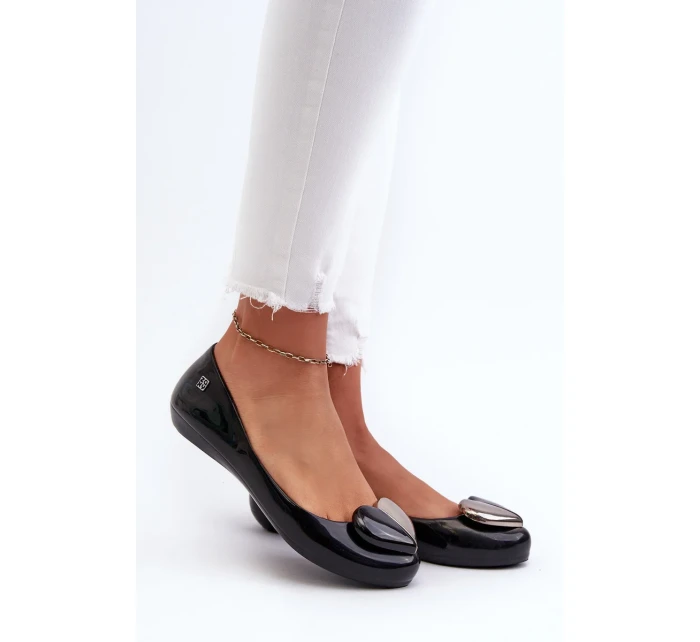 Dámské balerínky se srdcem ZAXY Černé