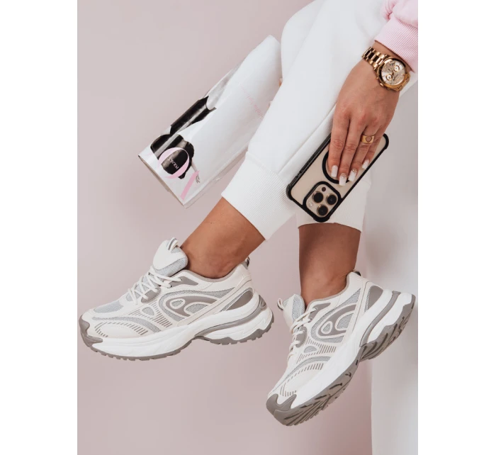 Dámská sportovní obuv na platformě šedá model 21983172 - Dstreet