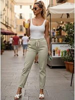 Dámské tepláky s vysokým pasem zelené FashionStreet UY2957