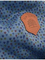 Světle modrá rozepínací mikina s kapucí a se vzorem model 21310406 - 6&8 Fashion