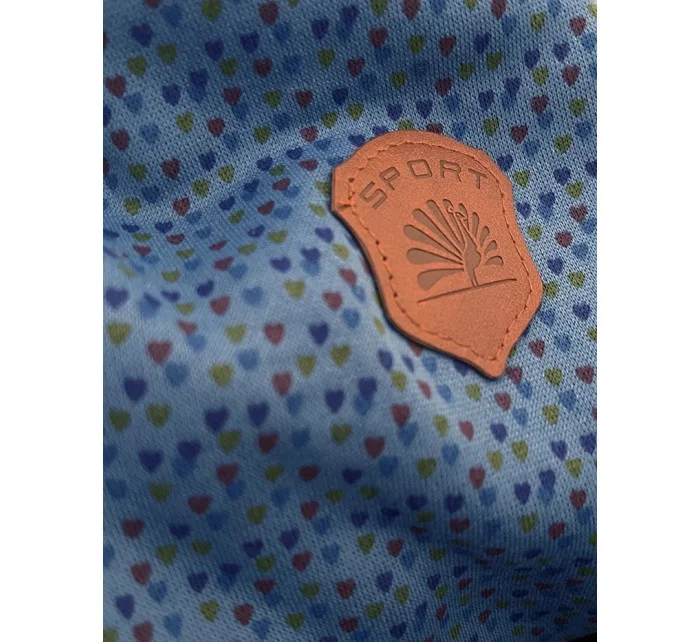 Světle modrá rozepínací mikina s kapucí a se vzorem model 21310406 - 6&8 Fashion