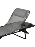 TURISTICKÉ ZAHRADNÍ KEMPINKOVÉ LŮŽKO SKLÁDACÍ TEXTLINE GRAPHITE