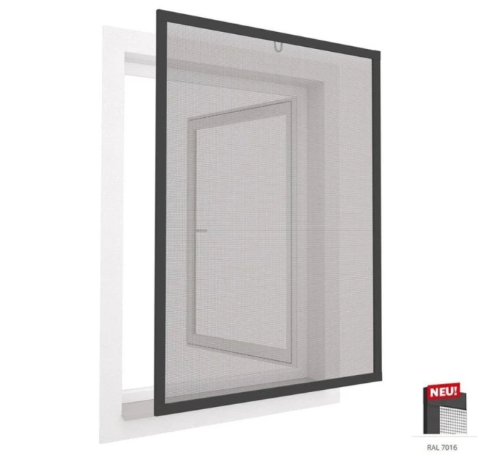 MOSKYTIÉRA DO OKNA ALU 100X120 ANTRACITOVÁ