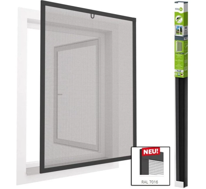 MOSKYTIÉRA DO OKNA ALU 100X120 ANTRACITOVÁ