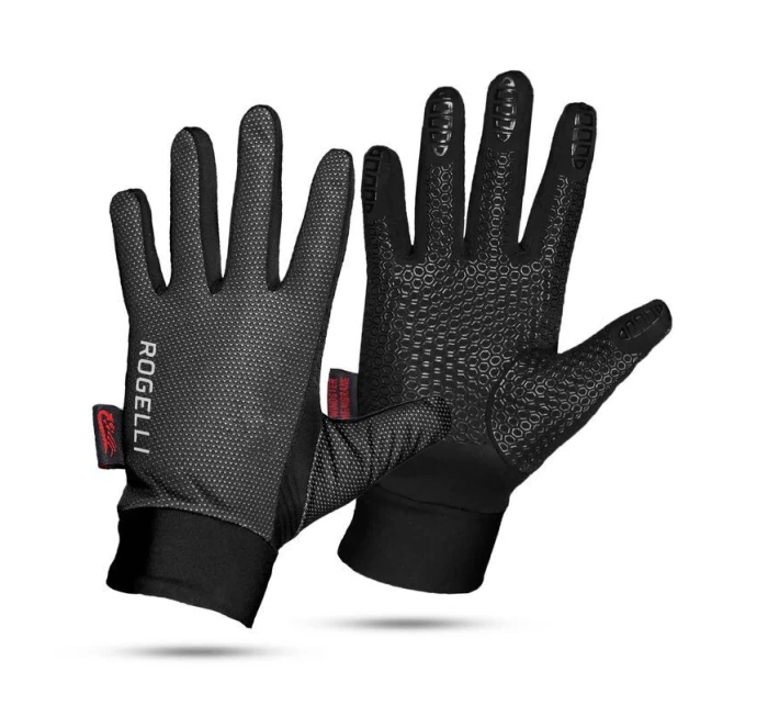 Rogelli LAVAL dětské rukavice černé 128-140