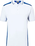 Daiber JN 858 Pánské pracovní piqué polo - Color 02.0858 white/royal