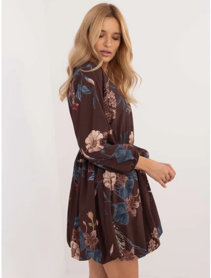 Šaty DHJ SK 19861 3.11 hnědá Šaty DHJ SK 19861 3.11 hnědá