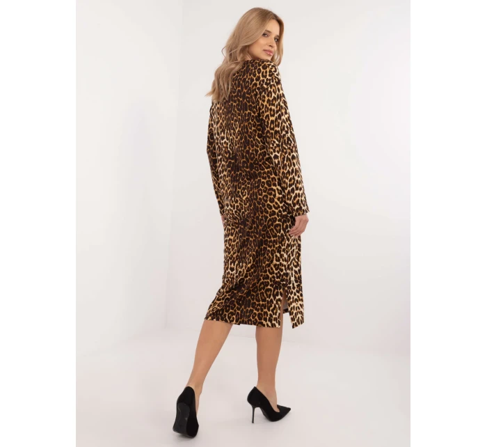 RV SK šaty model 20658070 velbloudí - FPrice RV SK šaty model 20658070 velbloudí - FPrice