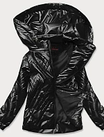 Černá dámská lesklá bunda (2021-02)