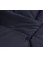 Tmavě modrá bunda pro přechodné období s kapucí (LHD-23002)