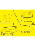 BAZÉN S OVÁLNÝM RÁMEM 300X76CM 17798