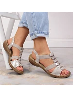 Dámské pohodlné nazouvací sandály model 22050522 - Rieker Dámské pohodlné nazouvací sandály model 22050522 - Rieker