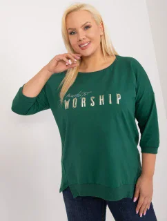 Bluzka RV BZ model 20080987 ciemny zielony - FPrice