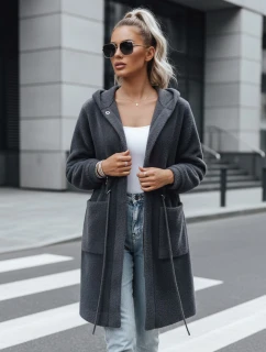 Dámský kabát šedý Dstreet model 21963740 - FashionStreet