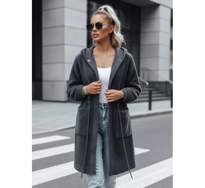 Dámský kabát šedý Dstreet model 21963740 - FashionStreet