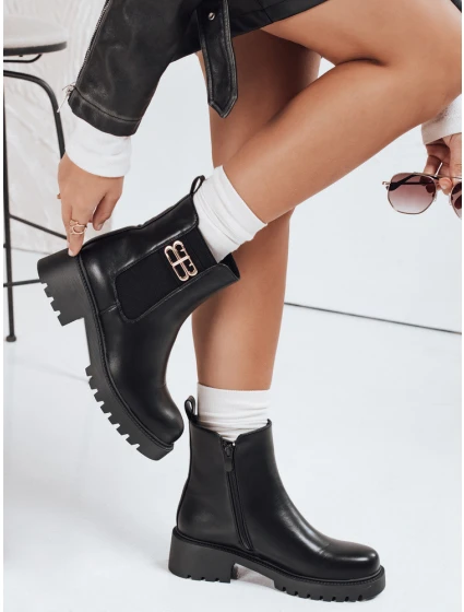 Dámské černé kozačky model 21992319 - Dstreet Dámské černé kozačky model 21992319 - Dstreet