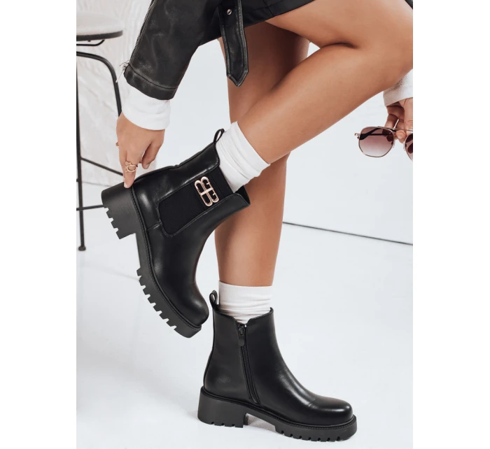 Dámské černé kozačky model 21992319 - Dstreet Dámské černé kozačky model 21992319 - Dstreet