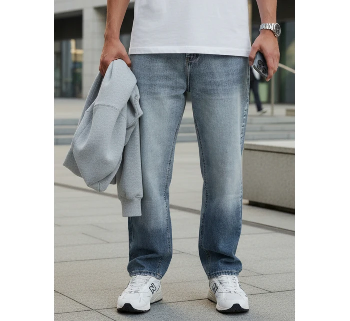 Pánské modré pytlovité džínové kalhoty FashionStreet UX4478