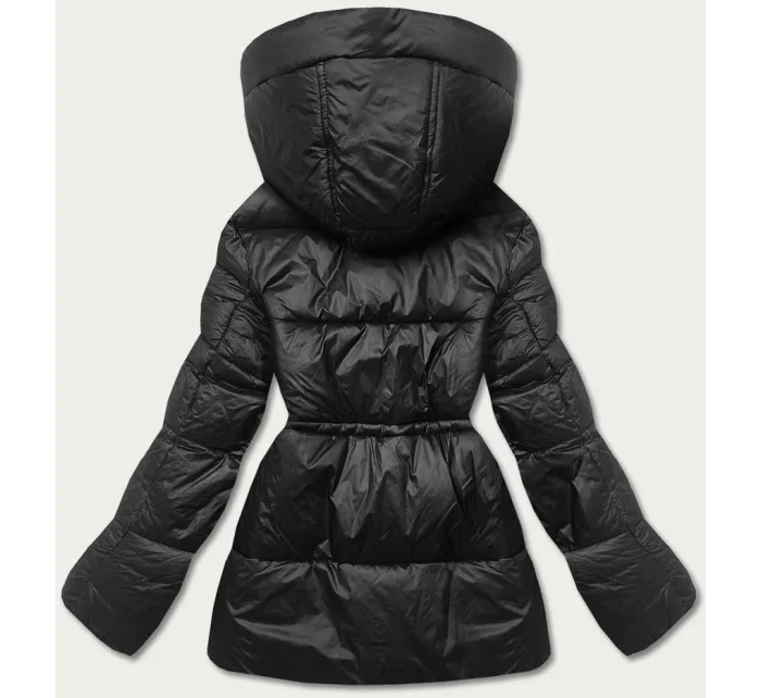 Černá dámská péřová bunda (ag6-26) Černá dámská péřová bunda (ag6-26)