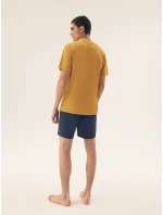 Pánské pyžamo 42600 Sun yellow - HENDERSON Pánské pyžamo 42600 Sun yellow - HENDERSON
