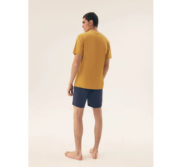 Pánské pyžamo 42600 Sun yellow - HENDERSON Pánské pyžamo 42600 Sun yellow - HENDERSON