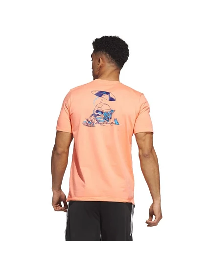 Stripe Spring Break Graphic Basketball Tee s krátkým rukávem M pánské model 19648422 - ADIDAS