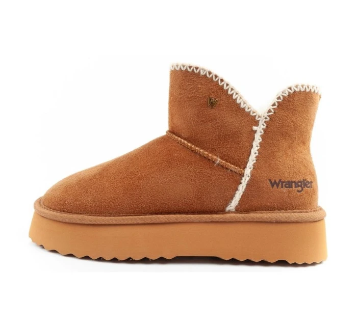 Wrangler Elsa zimní kotníkové boty zateplené pohodlné módní hnědé Wrangler Elsa zimní kotníkové boty zateplené pohodlné módní hnědé