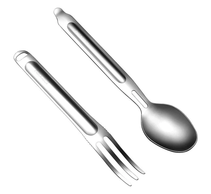 Titanový cestovní příbor - lžíce + vidlička - NexTool NE20133