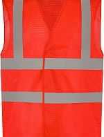 Yoko HVW 120 Hi-Vis síťovaná bezpečnostní vesta 79.W120 red