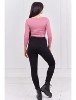 Halenkové body s potiskem pistole tmavě růžové