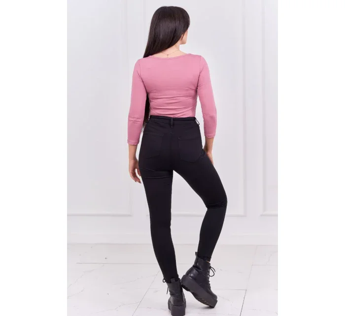 Halenkové body s potiskem pistole tmavě růžové