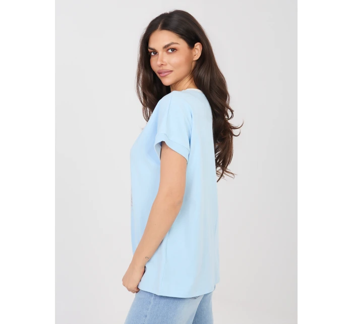 Bluzka RV BZ A1174.91 jasny niebieski