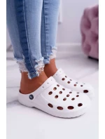 Dámské Nazouváky Bílé Pěnové Crocsy EVA Dámské Nazouváky Bílé Pěnové Crocsy EVA