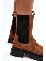 Dámské boty Chelsea se zipem Camel Samil Dámské boty Chelsea se zipem Camel Samil