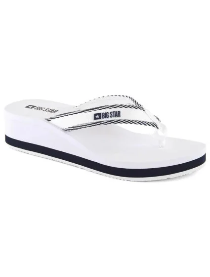 Dámské žabky na podpatku W NN274A726 bílé - Big Star