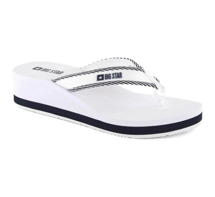 Dámské žabky na podpatku W NN274A726 bílé - Big Star