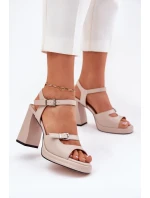 Sandály na podpatku  model 212826 Step in style