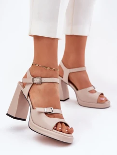 Sandály na podpatku  model 212826 Step in style