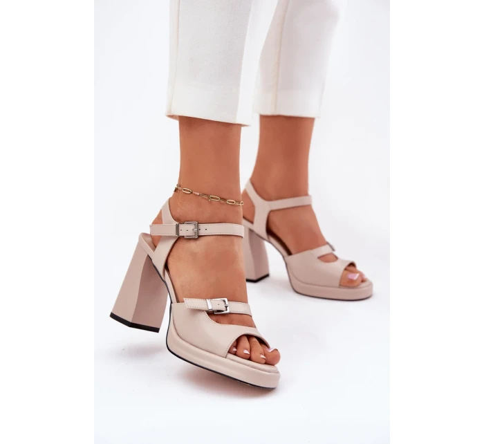 Sandály na podpatku  model 212826 Step in style