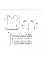 Pyžamo Donna Cherry Short kr/r S-2XL Pyžamo Donna Cherry Short kr/r S-2XL