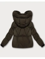 Hnědá dámská oversize bunda pro přechodné období model 21439662 - S'WEST