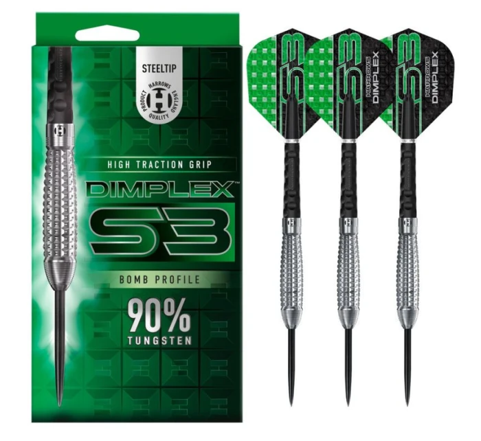 Šipky Harrows Dimplex S3 Bomb 90% steeltip Šipky Harrows Dimplex S3 Bomb 90% steeltip