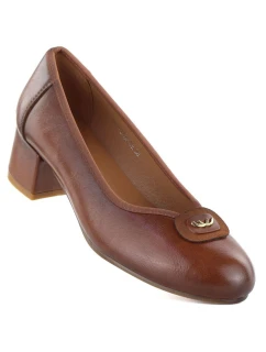 Dámské lodičky na zavazování hnědé model 22015174 - Potocki