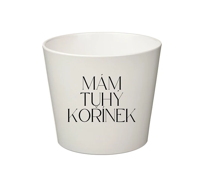MÁM TUHÝ KOŘÍNEK - velký květináč MÁM TUHÝ KOŘÍNEK - velký květináč