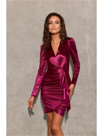 Večerní šaty model 20857712 fialové - Roco Fashion