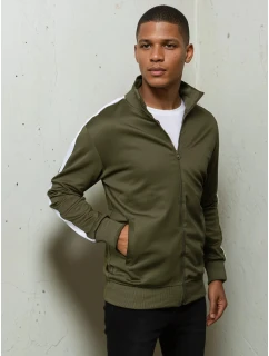 Pánská rozepínací zelená mikina Dstreet model 21967975 - FashionStreet